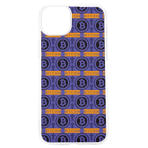 Bitcoin Logo Pattern iPhone 15 Pro TPU UV Print Case from ArtsNow.com Front