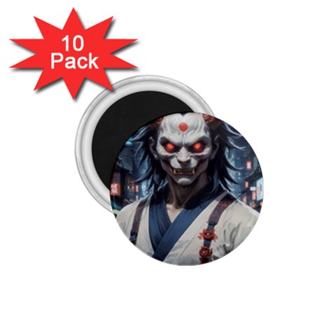 Demon Samurai 1.75  Magnets (10 pack)  from ArtsNow.com Front