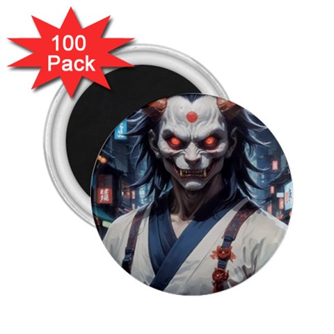 Demon Samurai 2.25  Magnets (100 pack)  from ArtsNow.com Front