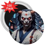 Demon Samurai 3  Magnets (100 pack)