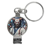 Demon Samurai Nail Clippers Key Chain