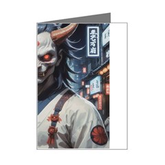 Demon Samurai Mini Greeting Card from ArtsNow.com Left