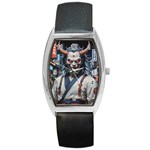 Demon Samurai Barrel Style Metal Watch