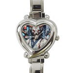 Demon Samurai Heart Italian Charm Watch