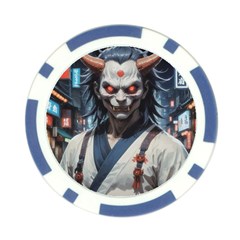 Demon Samurai Poker Chip Card Guard from ArtsNow.com Front