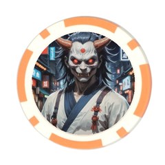 Demon Samurai Poker Chip Card Guard from ArtsNow.com Back