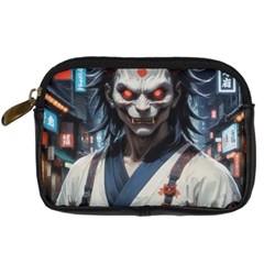 Demon Samurai Digital Camera Leather Case from ArtsNow.com Front