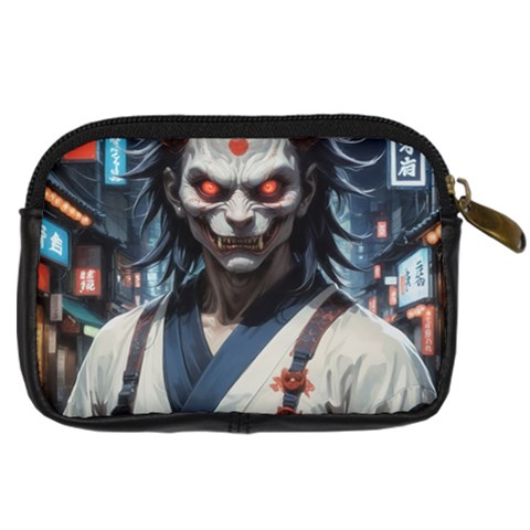 Demon Samurai Digital Camera Leather Case from ArtsNow.com Back