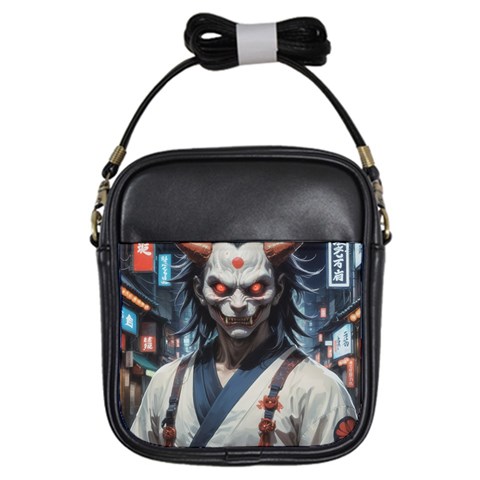 Demon Samurai Girls Sling Bag from ArtsNow.com Front