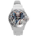 Demon Samurai Round Plastic Sport Watch (L)