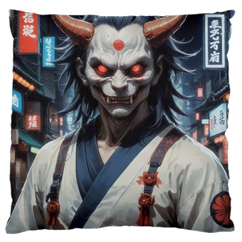 Demon Samurai Large Cushion Case (One Side) from ArtsNow.com Front