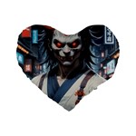 Demon Samurai Standard 16  Premium Heart Shape Cushions