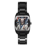 Demon Samurai Stainless Steel Barrel Watch