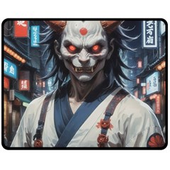 Demon Samurai Two Sides Fleece Blanket (Medium) from ArtsNow.com 58.8 x47.4  Blanket Back