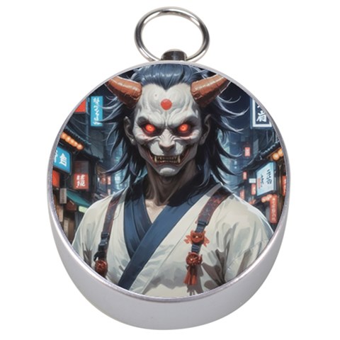 Demon Samurai Silver Compasses from ArtsNow.com Front