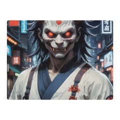 Demon Samurai Two Sides Premium Plush Fleece Blanket (Mini) from ArtsNow.com 35 x27  Blanket Front