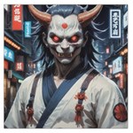 Demon Samurai Square Satin Scarf (36  x 36 )