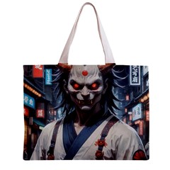 Demon Samurai Zipper Mini Tote Bag from ArtsNow.com Back