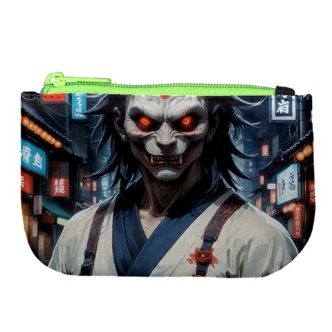 Demon Samurai Large Coin Purse from ArtsNow.com Front