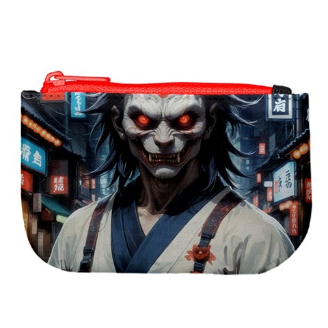 Demon Samurai Large Coin Purse from ArtsNow.com Front