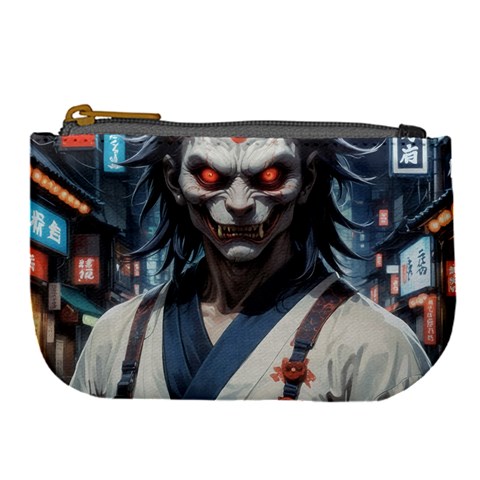 Demon Samurai Large Coin Purse from ArtsNow.com Front