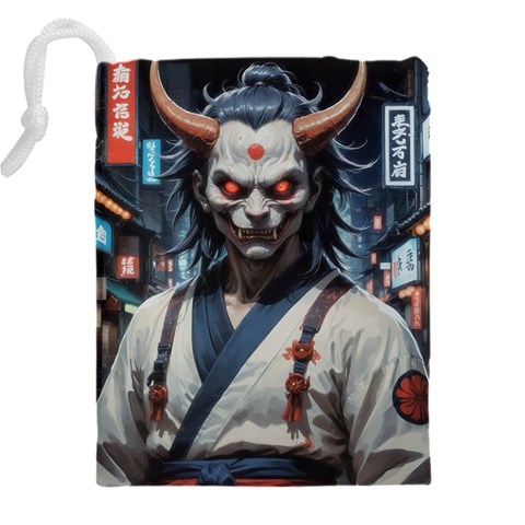 Demon Samurai Drawstring Pouch (5XL) from ArtsNow.com Back