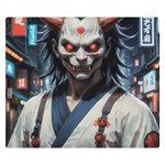 Demon Samurai Premium Plush Fleece Blanket (Small)