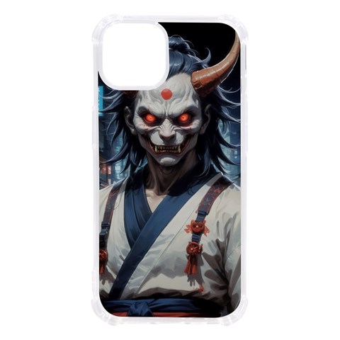 Demon Samurai iPhone 13 TPU UV Print Case from ArtsNow.com Front