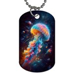 Cosmic Jellyfish Artwork Dog Tag (Two Sides)