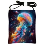 Cosmic Jellyfish Artwork Shoulder Sling Bag