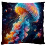 Cosmic Jellyfish Artwork Large Cushion Case (One Side)