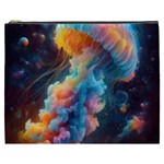 Cosmic Jellyfish Artwork Cosmetic Bag (XXXL)