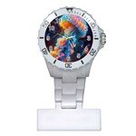 Cosmic Jellyfish Artwork Plastic Nurses Watch