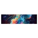 Cosmic Jellyfish Artwork Oblong Satin Scarf (16  x 60 )