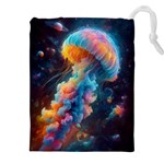 Cosmic Jellyfish Artwork Drawstring Pouch (4XL)