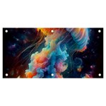 Cosmic Jellyfish Artwork Banner and Sign 6  x 3 