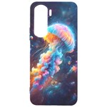 Cosmic Jellyfish Artwork Samsung Galaxy S24 Plus 6.7 Inch Black TPU UV Case