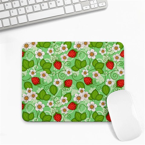 Strawberries Pattern Seamless Small Mousepad from ArtsNow.com Front