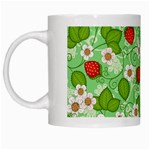 Strawberries Pattern Seamless White Mug