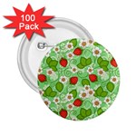 Strawberries Pattern Seamless 2.25  Buttons (100 pack) 