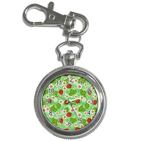 Strawberries Pattern Seamless Key Chain Watches from ArtsNow.com Front