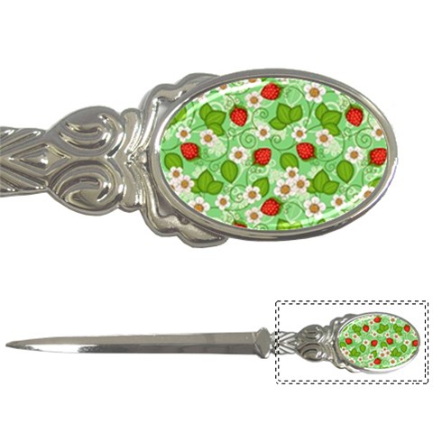 Strawberries Pattern Seamless Letter Opener from ArtsNow.com Front