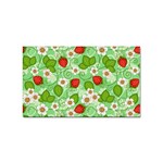 Strawberries Pattern Seamless Sticker (Rectangular)