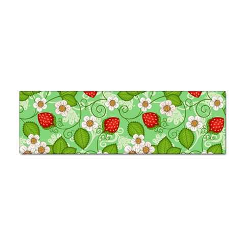 Strawberries Pattern Seamless Sticker (Bumper) from ArtsNow.com Front