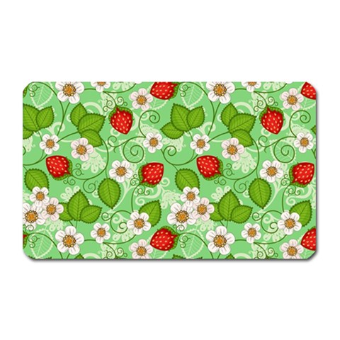 Strawberries Pattern Seamless Magnet (Rectangular) from ArtsNow.com Front