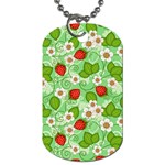 Strawberries Pattern Seamless Dog Tag (One Side)