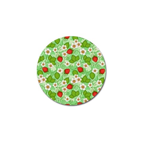 Strawberries Pattern Seamless Golf Ball Marker from ArtsNow.com Front