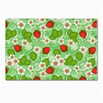 Strawberries Pattern Seamless Postcard 4 x 6  (Pkg of 10)