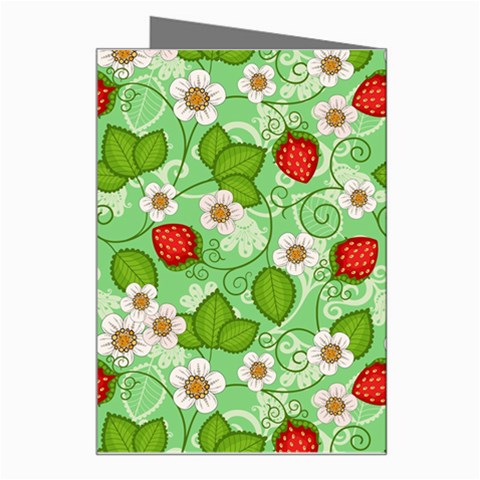 Strawberries Pattern Seamless Greeting Card from ArtsNow.com Right