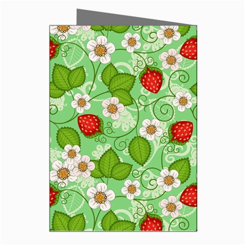 Strawberries Pattern Seamless Greeting Cards (Pkg of 8) from ArtsNow.com Right